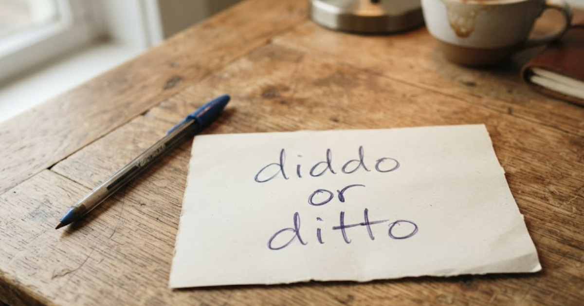 Diddo or Ditto: Which Is Correct and What Does It Mean?